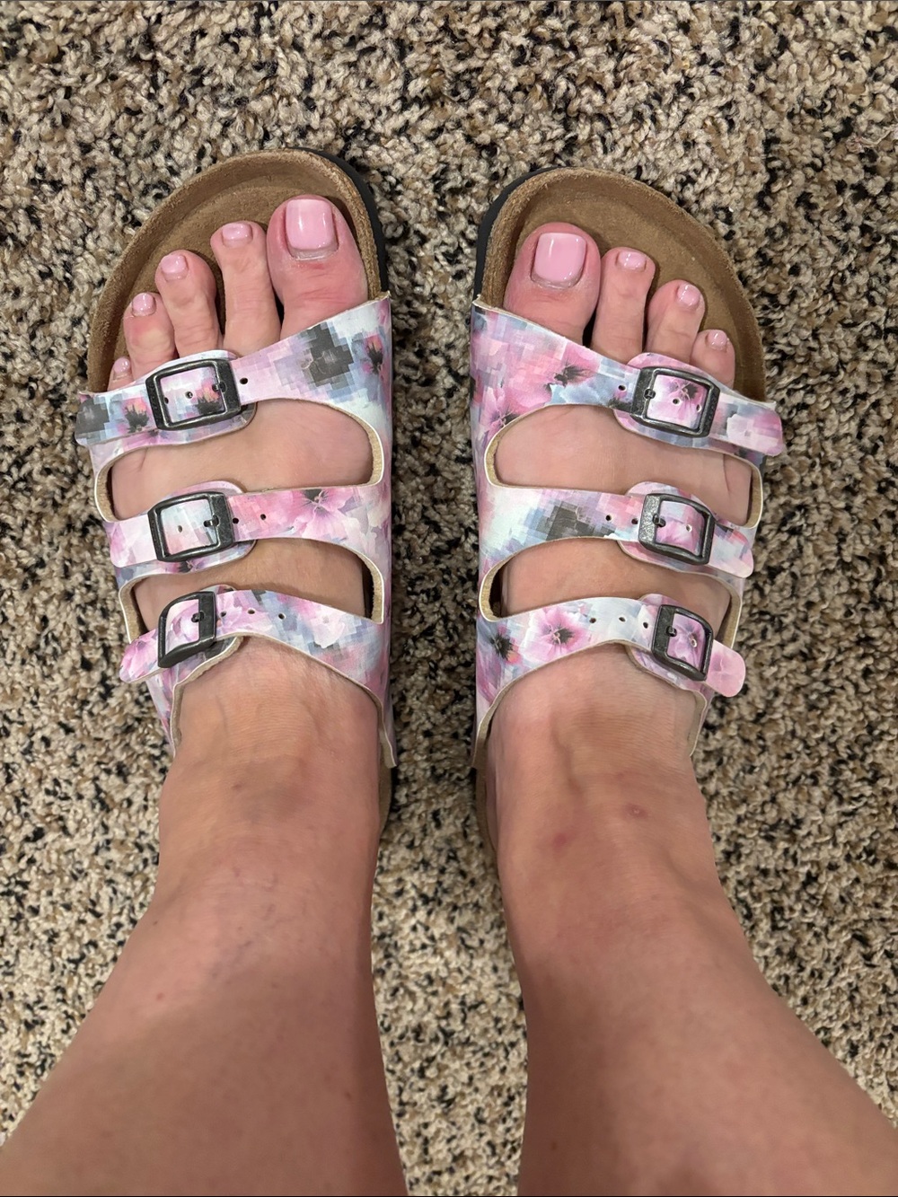 Birkenstock Papillio Florida Soft Footbed Sandals Pixel Rose